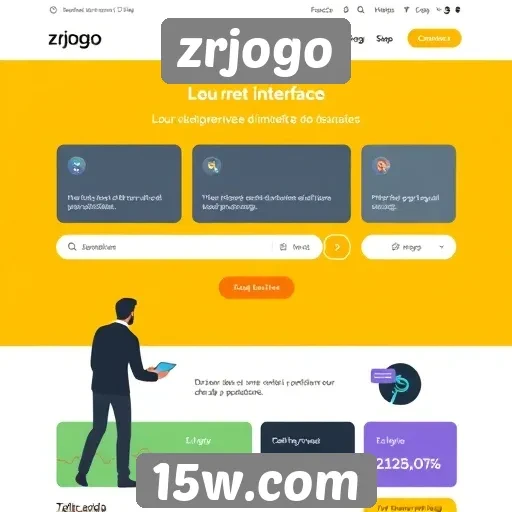 análise da interface do usuário do site zrjogo